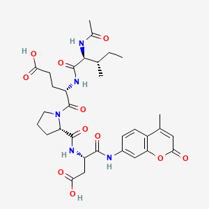 Chemical structure of Ac-Ile-Glu-Pro-Asp-AMC