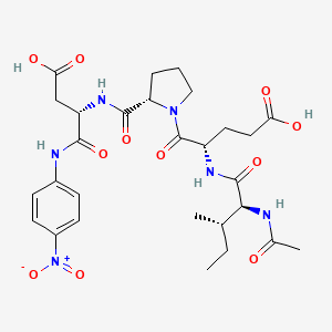 Chemical structure of Ac-Ile-Glu-Pro-Asp-pNA