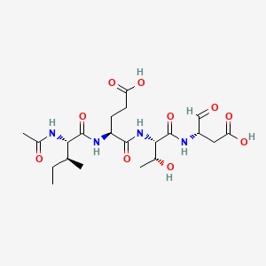 Chemical structure of Ac-Ile-Glu-Thr-Asp-aldehyde (pseudo acid)