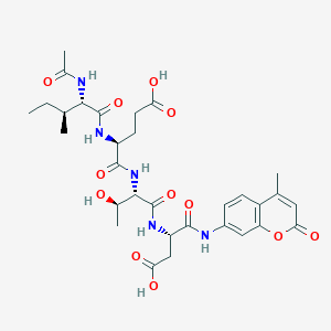 Chemical structure of Ac-Ile-Glu-Thr-Asp-AMC