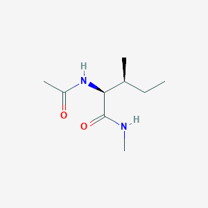 Chemical structure of Ac-Ile-NHMe