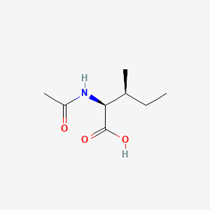 Chemical structure of Ac-Ile-OH