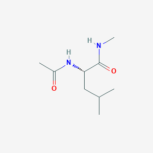 Chemical structure of Ac-Leu-NHMe