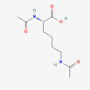 Chemical structure of Ac-Lys(Ac)-OH