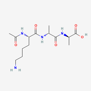 Chemical structure of Ac-Lys-D-Ala-D-Ala-OH