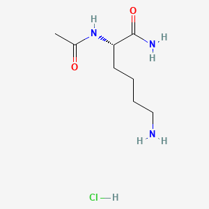 Chemical structure of Ac-Lys-NH₂ · HCl