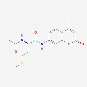 Chemical structure of Ac-Met-AMC
