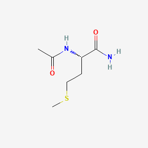 Chemical structure of Ac-Met-NH₂