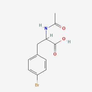 Chemical structure of Ac-p-bromo-DL-Phe-OH