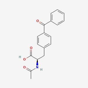 Chemical structure of Ac-p-Bz-D-Phe-OH