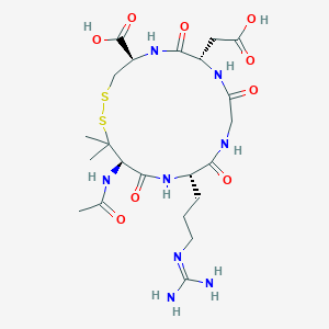 Chemical structure of Ac-Pen-Arg-Gly-Asp-Cys-OH