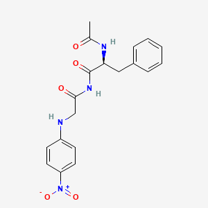 Chemical structure of Ac-Phe-Gly-pNA