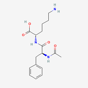 Chemical structure of Ac-Phe-Lys-OH