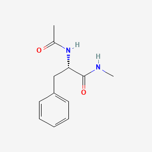 Chemical structure of Ac-Phe-NHMe