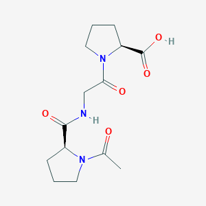 Chemical structure of Ac-Pro-Gly-Pro-OH
