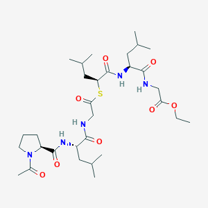 Chemical structure of Ac-Pro-Leu-Gly-[(S)-2-mercapto-4-methyl-pentanoyl]-Leu-Gly-OEt