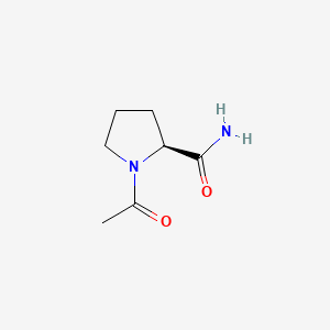 Chemical structure of Ac-Pro-NH₂