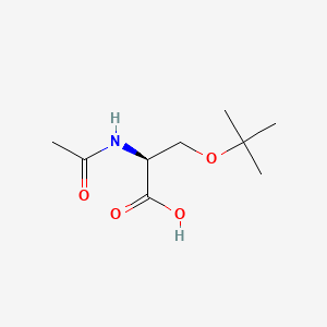 Chemical structure of Ac-Ser(tBu)-OH