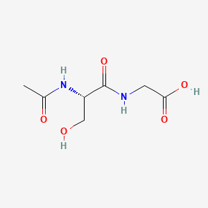 Chemical structure of Ac-Ser-Gly-OH