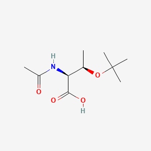 Chemical structure of Ac-Thr(tBu)-OH