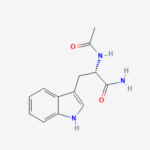 Chemical structure of Ac-Trp-NH₂