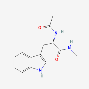 Chemical structure of Ac-Trp-NHMe
