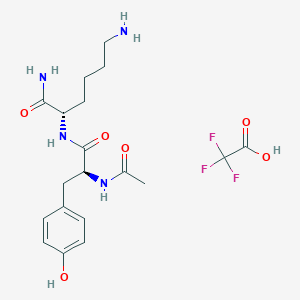 Chemical structure of Ac-Tyr-Lys-NH₂