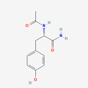 Chemical structure of Ac-Tyr-NH₂