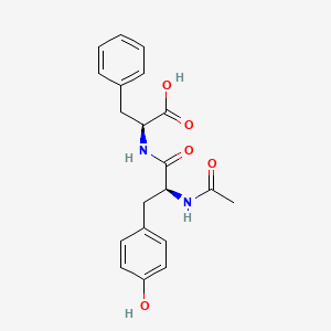 Chemical structure of Ac-Tyr-Phe-OH