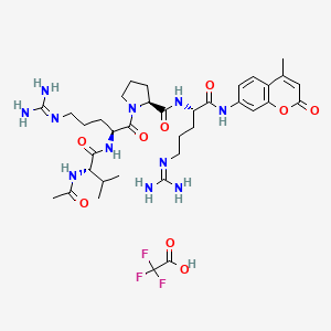 Chemical structure of Ac-Val-Arg-Pro-Arg-AMC