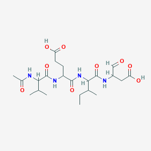 Chemical structure of Ac-Val-Glu-Ile-Asp-aldehyde (pseudo acid)
