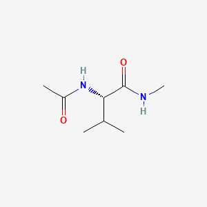 Chemical structure of Ac-Val-NHMe