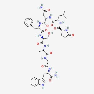Chemical structure of Adipokinetic Hormone II (Locusta migratoria)