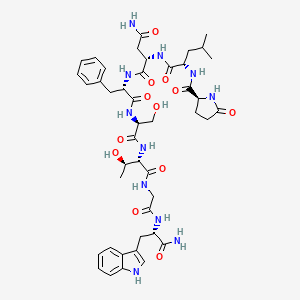 Chemical structure of Adipokinetic Hormone II (Schistocerca gregaria)