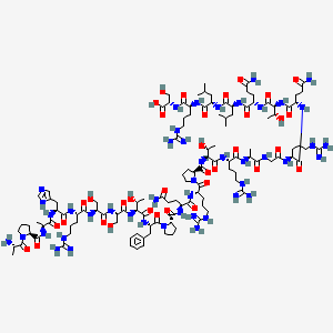 Chemical structure of Alarin (rat)