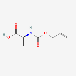 Chemical structure of Aloc-Ala-OH · DCHA