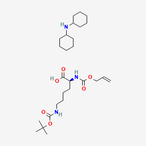 Chemical structure of Aloc-Lys(Boc)-OH · DCHA