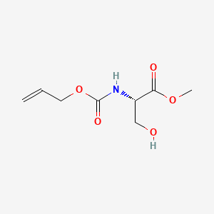 Chemical structure of Aloc-Ser-OMe
