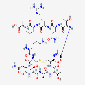 Chemical structure of Amylin (1-13) (human)
