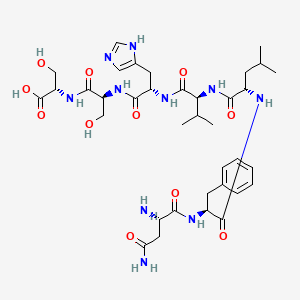 Chemical structure of Amylin (14-20) (human)