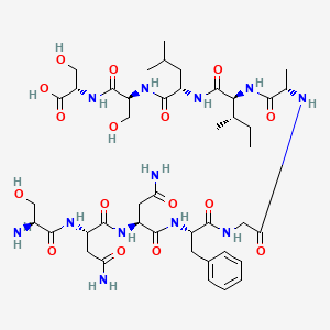 Chemical structure of Amylin (20-29) (human)