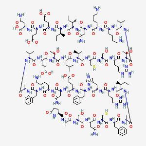 Chemical structure of Amyloid Bri Protein (1-34) (reduced)