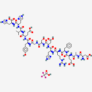 Chemical structure of Amyloid β-Protein (1-14)