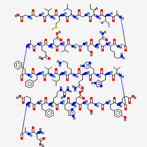 Chemical structure of Amyloid β-Protein (1-38)