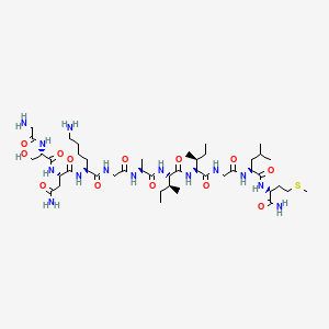 Chemical structure of Amyloid β-Protein (25-35) amide