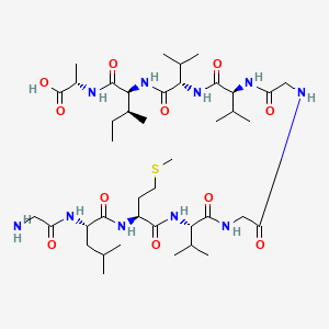 Chemical structure of Amyloid β-Protein (33-42)