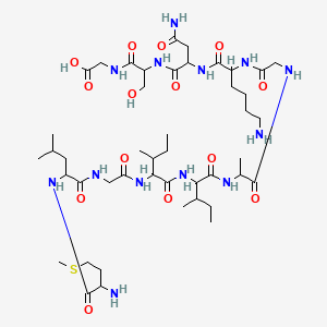 Chemical structure of Amyloid β-Protein (35-25)