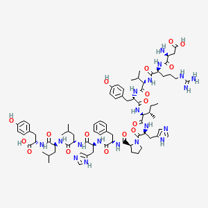 Chemical structure of Angiotensin (1-12) (mouse, rat)