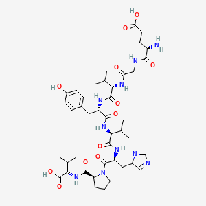 Chemical structure of Angiotensin II Antipeptide