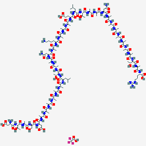 Chemical structure of Antifreeze Polypeptide 6 (winter flounder)